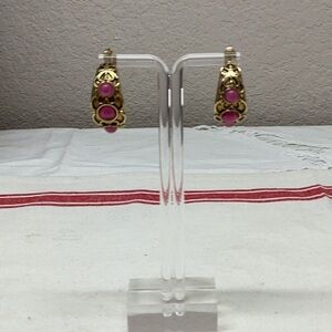 Gold tone earrings
